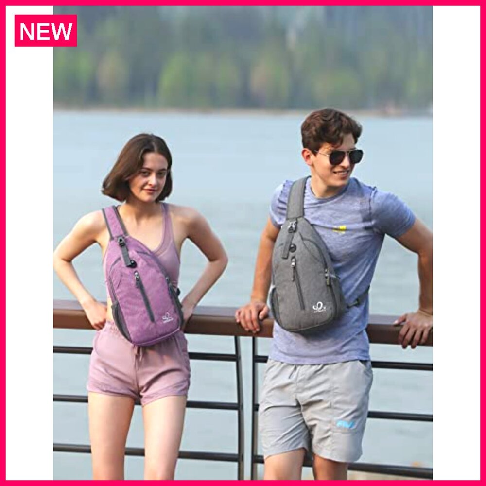 Polyester Crossbody Sling Backpack, Adjustable St… - image 3
